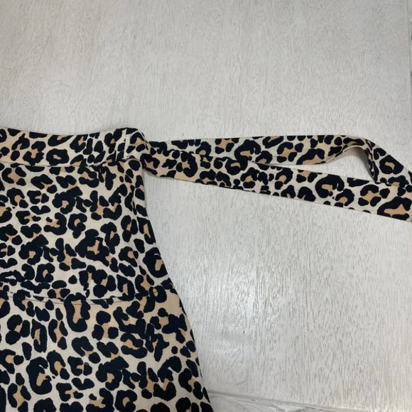 Topshop Leopard Animal Ruffle Hem Mini Skirt 8 - Picture 11 of 13
